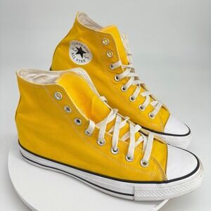 Converse Chuck Taylor All Star Mens 8.5 Yellow High Top Canvas A06160C